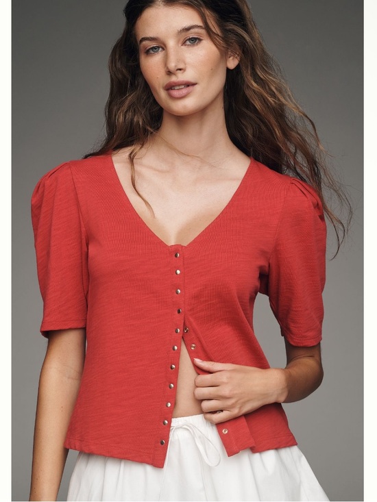 Anthropologie Tops - Anthropologie Nation Los Angeles 100% Cotton Jen Buttondown Top Size Medium NEW